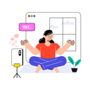 پیش‌نمایش فایل fitness-blogger-doing-yoga-8628576 از پک تولیدکننده محتوا