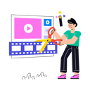 پیش‌نمایش فایل male-creator-editing-their-video-8628581 از پک تولیدکننده محتوا
