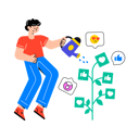 پیش‌نمایش فایل man-watering-to-grow-their-social-media-8628567 از پک تولیدکننده محتوا
