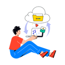 پیش‌نمایش فایل boy-doing-cloud-data-sync-8628902 از پک خدمات وب