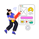 پیش‌نمایش فایل girl-doing-ux-design-8628880 از پک خدمات وب