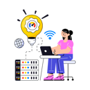 پیش‌نمایش فایل girl-working-on-web-hosting-solution-8628887 از پک خدمات وب