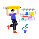 پیش‌نمایش فایل man-making-business-schedule-8628895 از پک خدمات وب