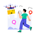 پیش‌نمایش فایل boy-doing-drone-delivery-8641987 از پک فروش و تبلیغات تشویقی