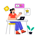 پیش‌نمایش فایل girl-doing-digital-shopping-8641984 از پک فروش و تبلیغات تشویقی