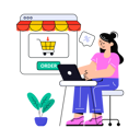 پیش‌نمایش فایل girl-doing-online-order-8641991 از پک فروش و تبلیغات تشویقی