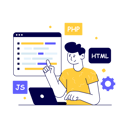 پیش‌نمایش فایل coding-8743146 از پک مجموعه ایلاستریشن نَلو – مجموعه ۲