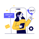پیش‌نمایش فایل contact-us-8743164 از پک مجموعه ایلاستریشن نَلو – مجموعه ۲