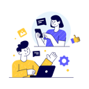 پیش‌نمایش فایل online-meeting-8743184 از پک مجموعه ایلاستریشن نَلو – مجموعه ۲