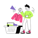 پیش‌نمایش فایل man-putting-cloth-in-shopping-cart-8949522 از پک اشتیاق سفر