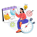 پیش‌نمایش فایل business-planning-schedule-10215527 از پک کسب و کار و استارتاپ