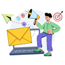 پیش‌نمایش فایل email-marketing-10215551 از پک کسب و کار و استارتاپ