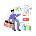 پیش‌نمایش فایل boy-is-doing-online-payment-10216028 از پک خرید آنلاین و تجارت الکترونیک