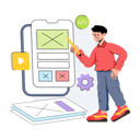 پیش‌نمایش فایل app-wireframe-10216085 از پک توسعه وب