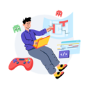 پیش‌نمایش فایل game-programmer-10216076 از پک توسعه وب