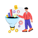 پیش‌نمایش فایل marketing-funnel-10215952 از پک بازاریابی و SEO