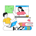 پیش‌نمایش فایل online-education-10393890 از پک مدرسه و آموزش