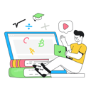 پیش‌نمایش فایل online-education-10393897 از پک مدرسه و آموزش