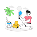 پیش‌نمایش فایل making-sand-castle-10393830 از پک تعطیلات