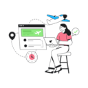 پیش‌نمایش فایل online-flight-booking-10393841 از پک تعطیلات