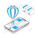 پیش‌نمایش فایل balloon-delivery-11291179 از پک خدمات تحویل کالا