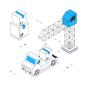 پیش‌نمایش فایل parcel-loading-on-truck-11291181 از پک خدمات تحویل کالا