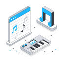 پیش‌نمایش فایل online-music-class-11874845 از پک آموزش آنلاین