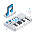 پیش‌نمایش فایل piano-11874304 از پک دستگاه‌های الکترونیکی
