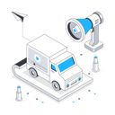 پیش‌نمایش فایل advertising-van-and-announcement-11874174 از پک بازاریابی دیجیتال