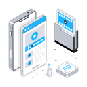 پیش‌نمایش فایل mobile-ads-and-data-folder-11874075 از پک بازاریابی دیجیتال