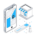 پیش‌نمایش فایل mobile-location-of-store-11874140 از پک بازاریابی دیجیتال