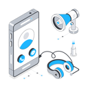پیش‌نمایش فایل tele-marketing-using-mobile-11874129 از پک بازاریابی دیجیتال