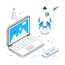 پیش‌نمایش فایل viral-content-launching-from-laptop-11874091 از پک بازاریابی دیجیتال