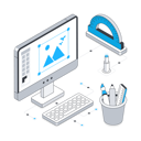 پیش‌نمایش فایل graphic-design-on-computer-11873988 از پک طراحی و توسعه