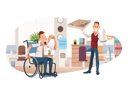 پیش‌نمایش فایل employees-having-pizza-in-lunch-break-2741531 از پک کسب و کار