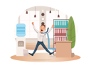 پیش‌نمایش فایل male-employee-jumping-up-at-office-2741528 از پک کسب و کار