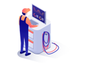 پیش‌نمایش فایل mechanic-analyzing-car-data-2953449 از پک خدمات خودرو