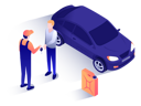 پیش‌نمایش فایل mechanic-giving-car-key-to-customer-2953475 از پک خدمات خودرو
