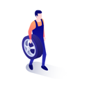 پیش‌نمایش فایل mechanic-holding-car-tire-in-his-hand-2953447 از پک خدمات خودرو