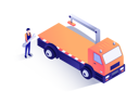 پیش‌نمایش فایل mechanic-standing-near-towing-truck-2953455 از پک خدمات خودرو