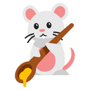 پیش‌نمایش فایل cute-mouse-bring-spoon-9633873 از پک موش بانمک