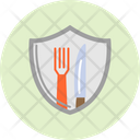 پیش‌نمایش فایل cutlery-shield-5448389 از پک ایمنی غذا