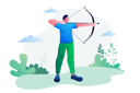 پیش‌نمایش فایل archery-7869971 از پک بسته فعالیت‌های ورزشی