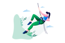 پیش‌نمایش فایل girl-climbing-mountain-cliff-7871288 از پک فعالیت های ورزشی