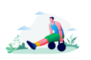 پیش‌نمایش فایل man-doing-workout-7871293 از پک فعالیت های ورزشی