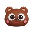 پیش‌نمایش فایل brown-bear-face-5662756 از پک حیوانات