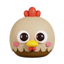 پیش‌نمایش فایل chicken-hen-face-5662772 از پک حیوانات