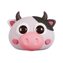 پیش‌نمایش فایل cow-face-5662759 از پک حیوانات