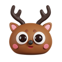 پیش‌نمایش فایل deer-face-5662763 از پک حیوانات
