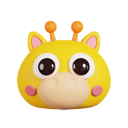 پیش‌نمایش فایل giraffe-face-5662762 از پک حیوانات